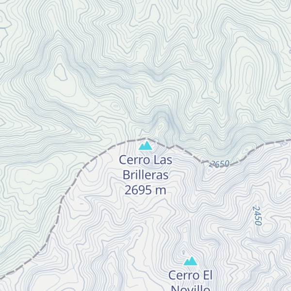 Map of Cerro Las Brilleras