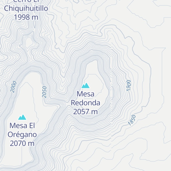Map of Mesa Redonda