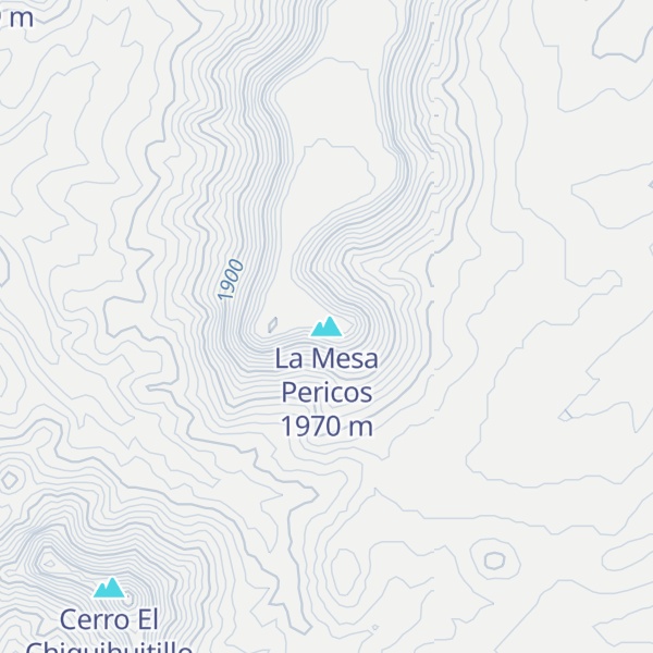 Map of La Mesa Pericos