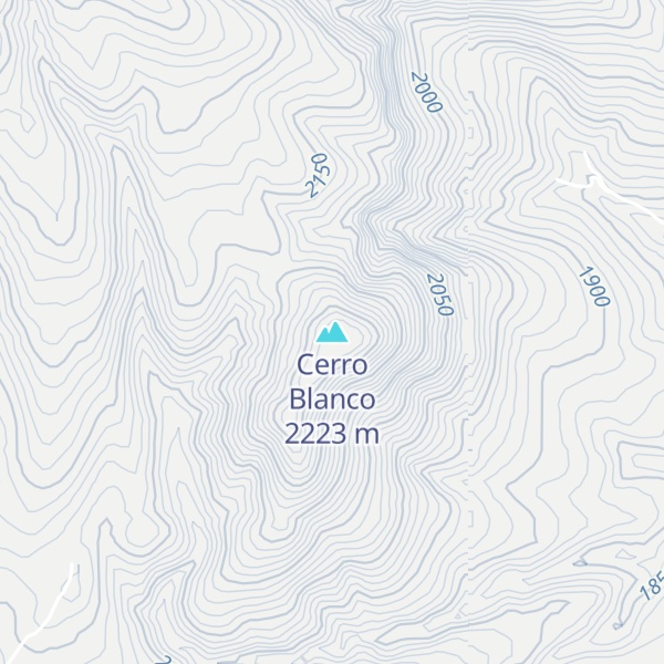 Map of Cerro Blanco