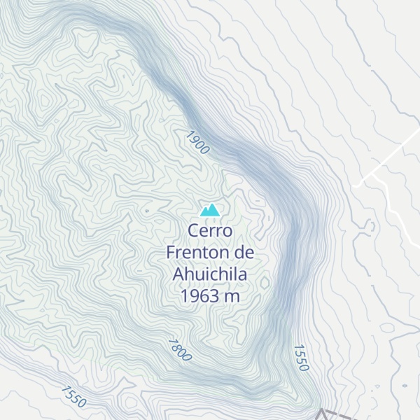 Map of Cerro Frenton de Ahuichila