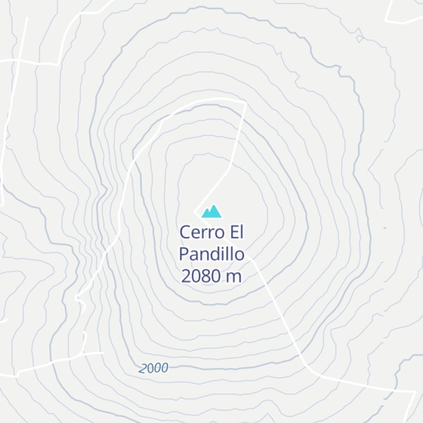 Map of Cerro El Pandillo