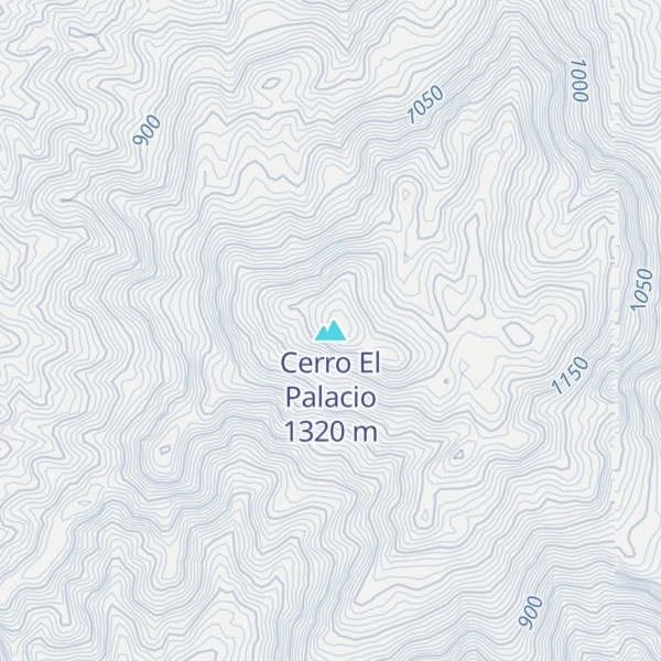 Map of Cerro El Palacio