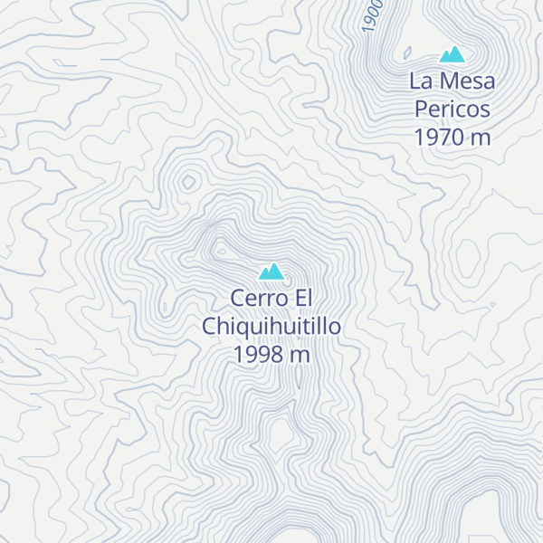 Map of Cerro El Chiquihuitillo
