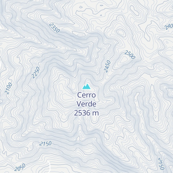 Map of Cerro Verde