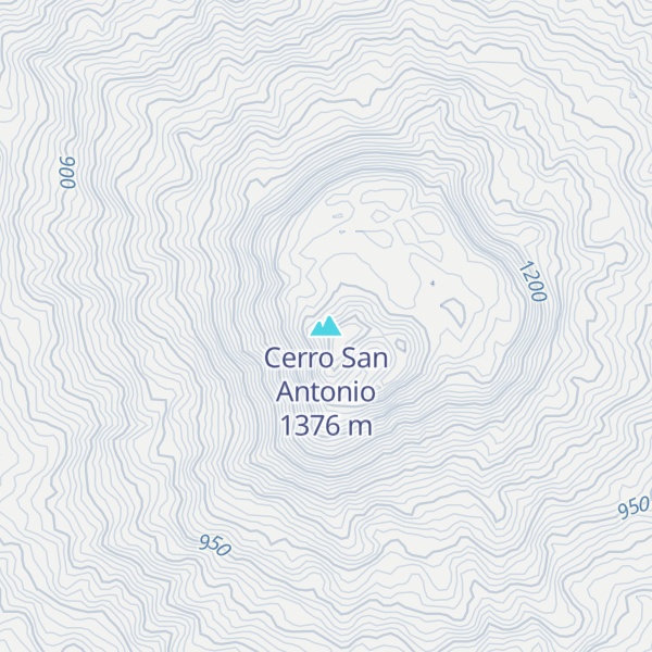 Map of Cerro San Antonio