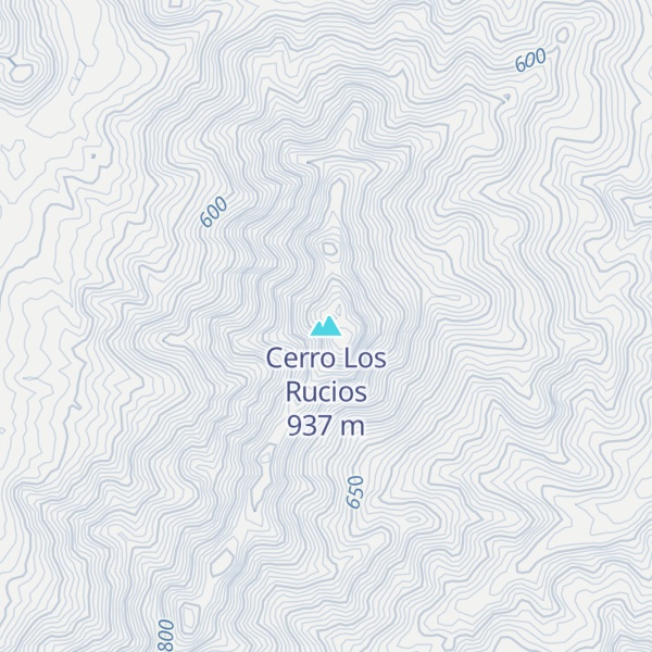Map of Cerro Los Rucios