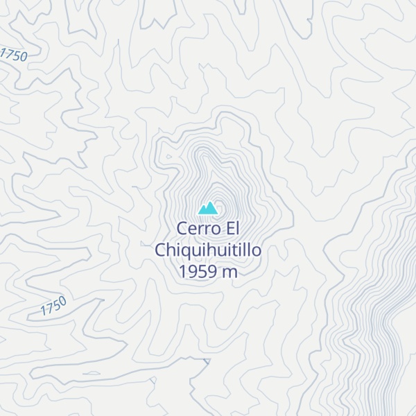 Map of Cerro El Chiquihuitillo