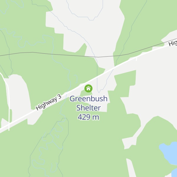 Map of Greenbush Shelter