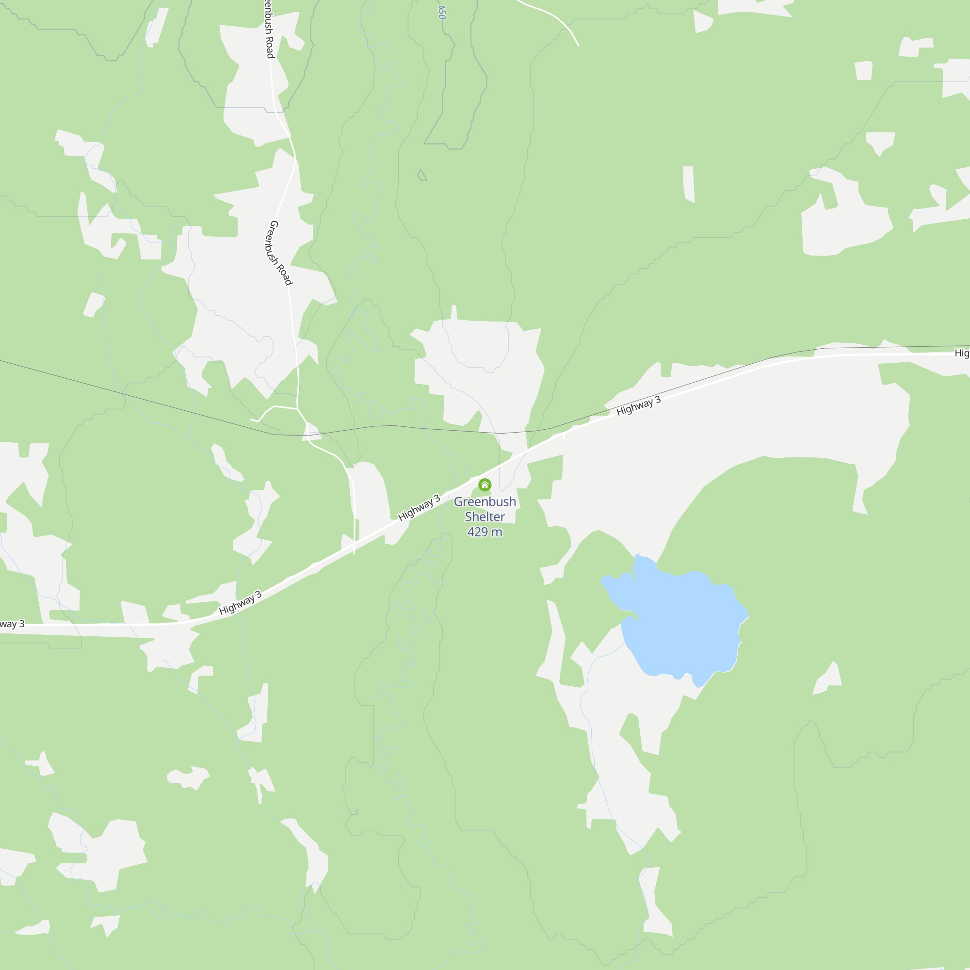 Greenbush Shelter map