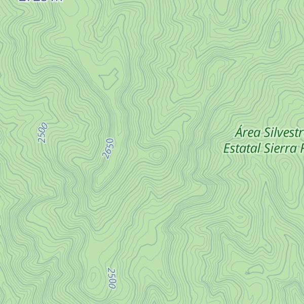 Map of Cerro del Pinal