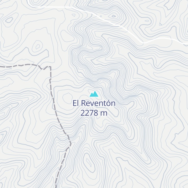 Map of El Reventón
