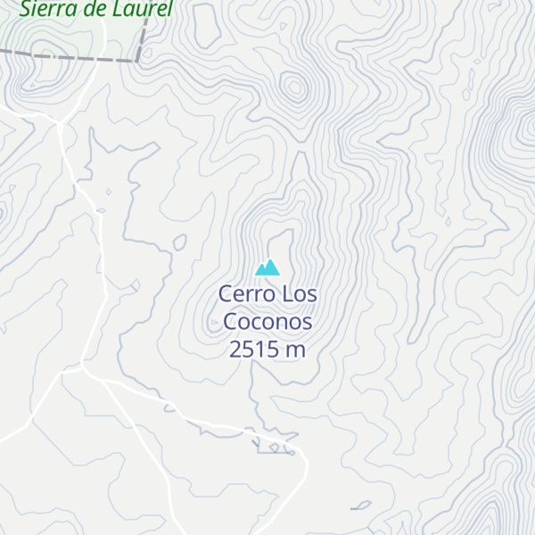 Map of Cerro Los Coconos