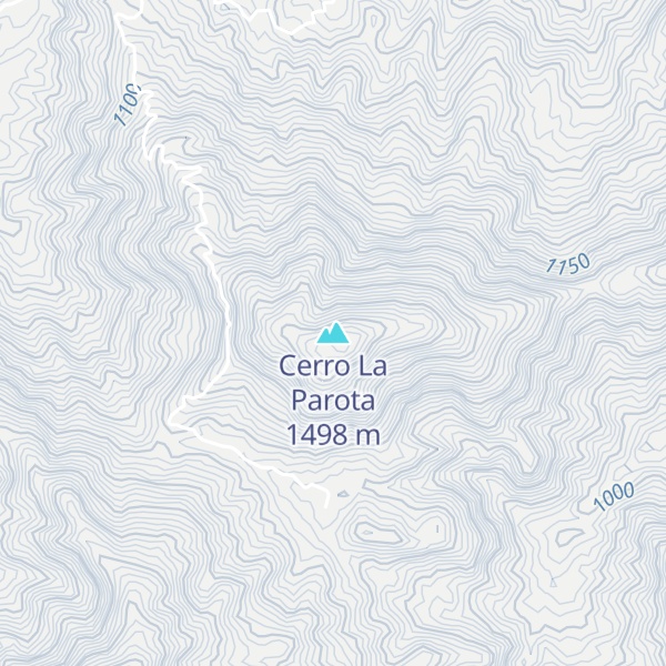 Map of Cerro La Parota