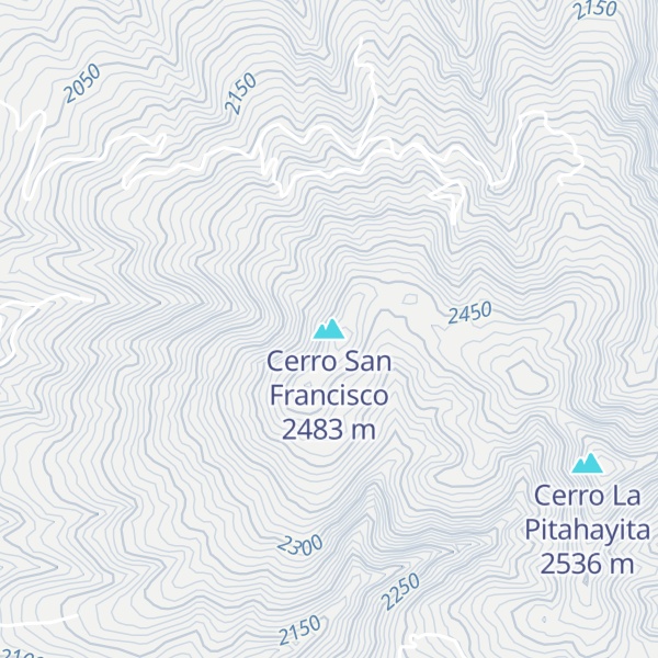 Map of Cerro San Francisco