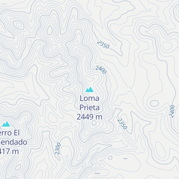 Map of Loma Prieta