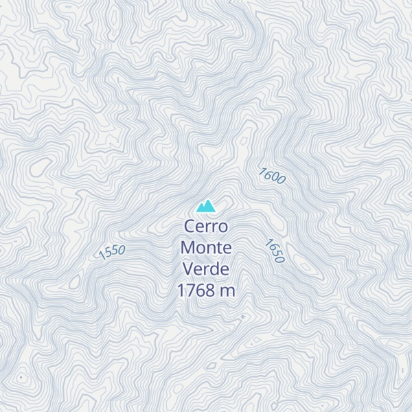 Map of Cerro Monte Verde