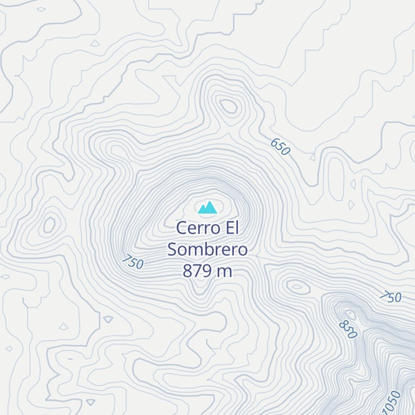 Map of Cerro El Sombrero