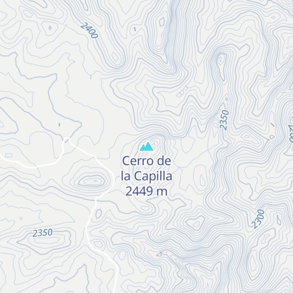 Map of Cerro de la Capilla