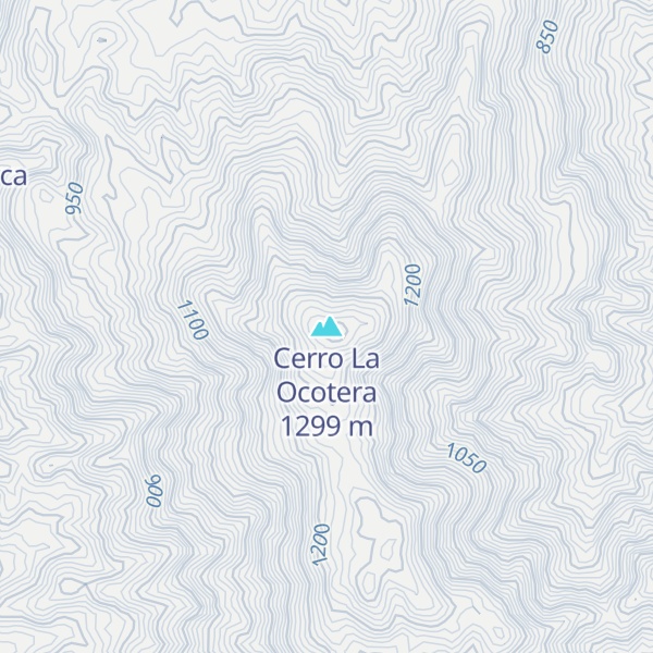 Map of Cerro La Ocotera