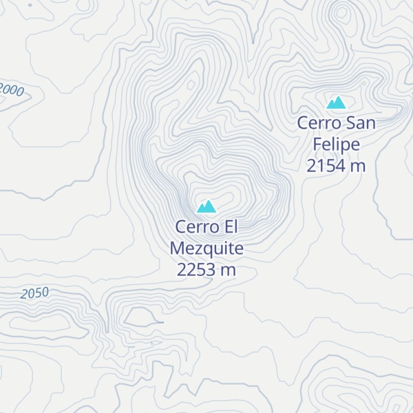 Map of Cerro El Mezquite