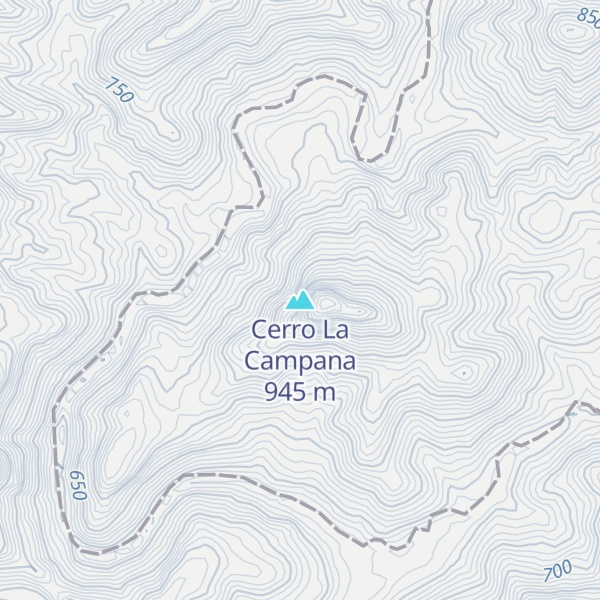 Map of Cerro La Campana
