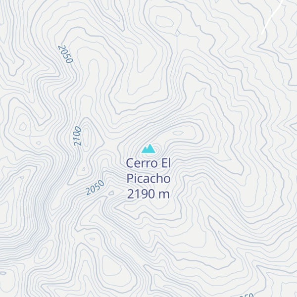 Map of Cerro El Picacho