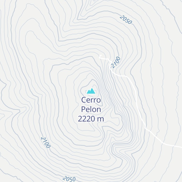 Map of Cerro Pelon