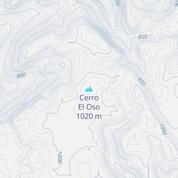 Map of Cerro El Oso
