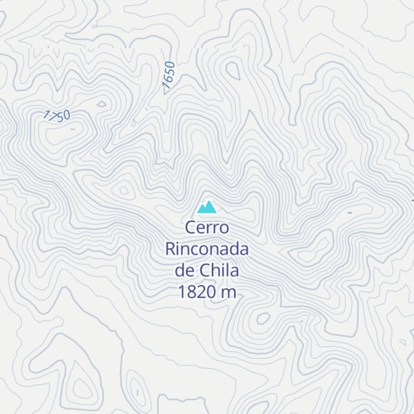 Map of Cerro Rinconada de Chila