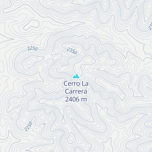 Map of Cerro La Carrera