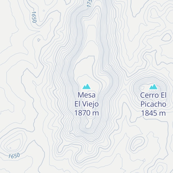 Map of Mesa El Viejo