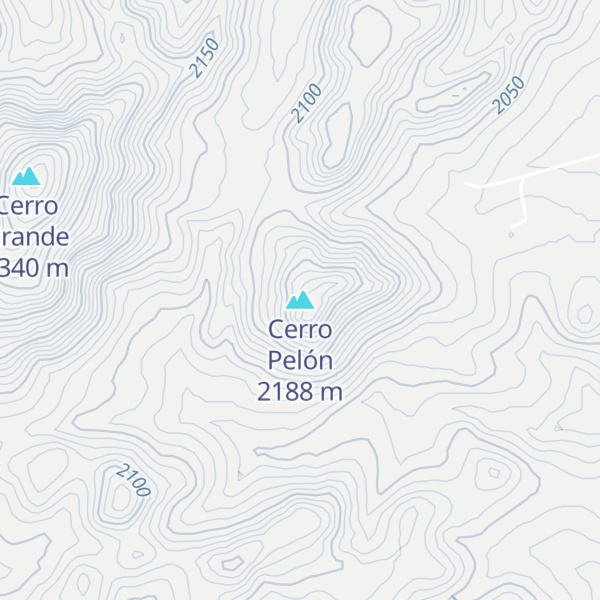 Map of Cerro Pelón