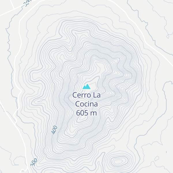 Map of Cerro La Cocina
