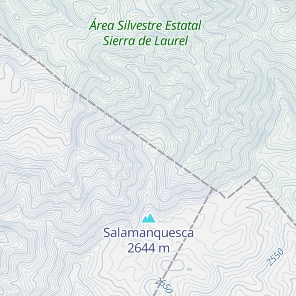 Map of Cerro La Silleta