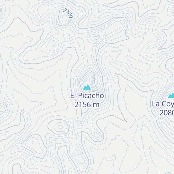 Map of El Picacho