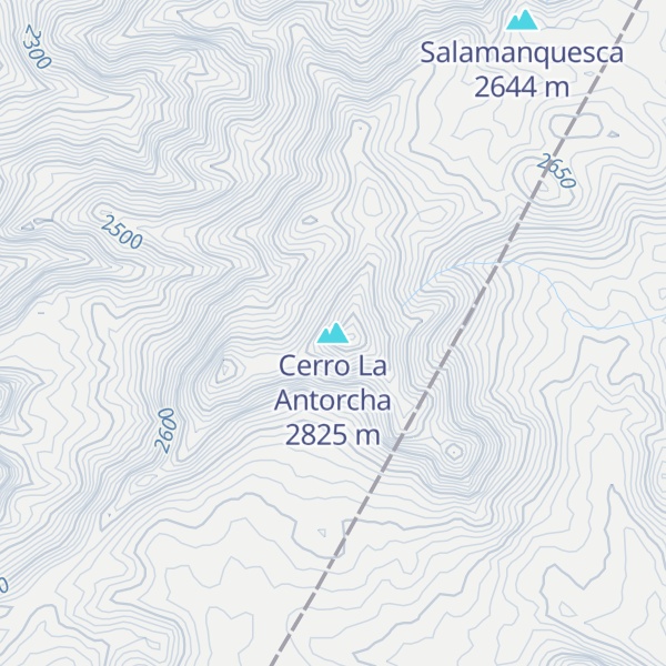 Map of Cerro La Antorcha