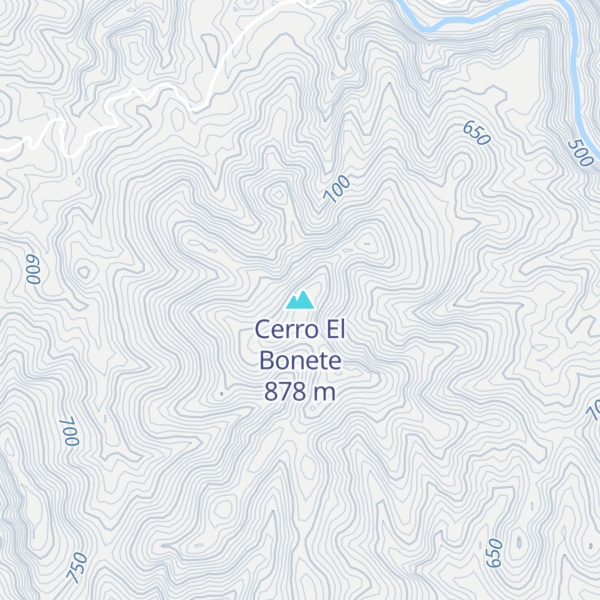 Map of Cerro El Bonete