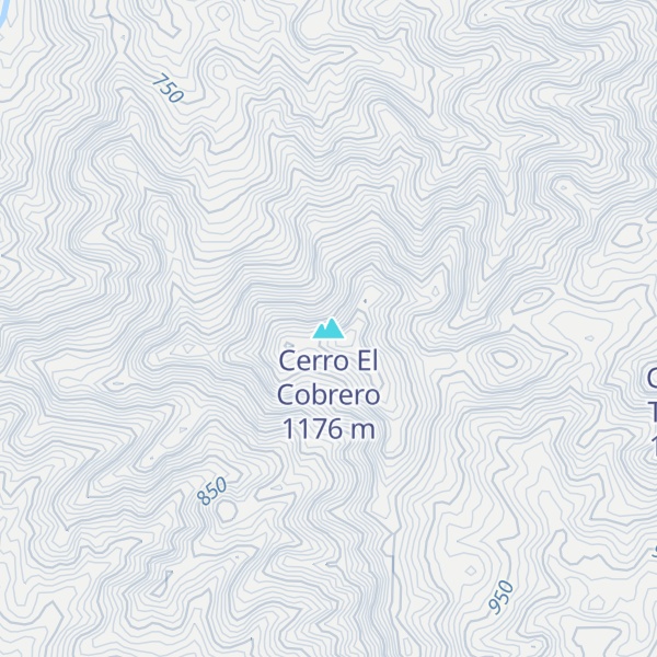 Map of Cerro El Cobrero