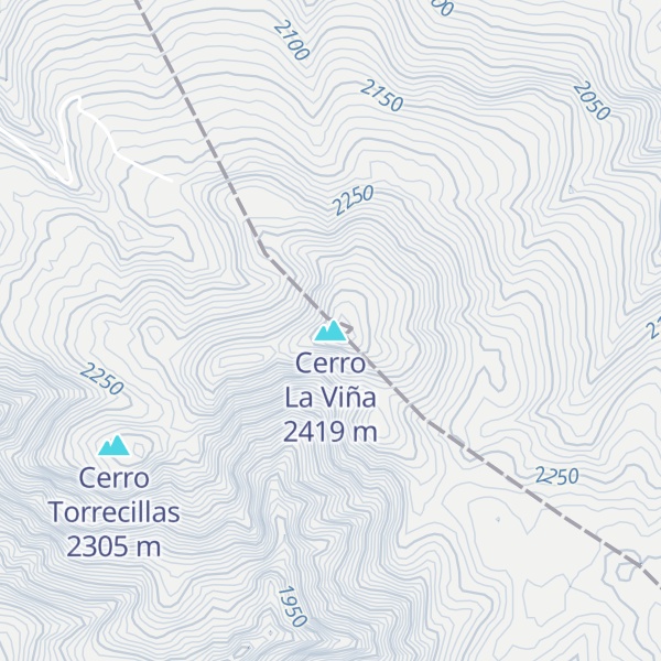 Map of Cerro La Viña