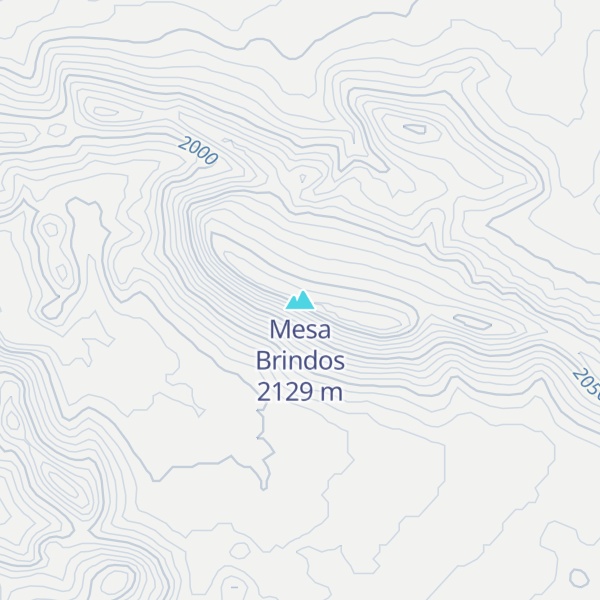 Map of Mesa Brindos