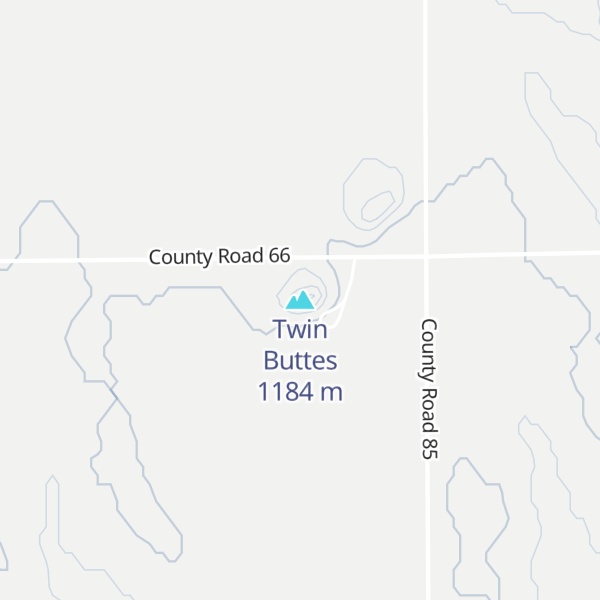 Map of Twin Buttes