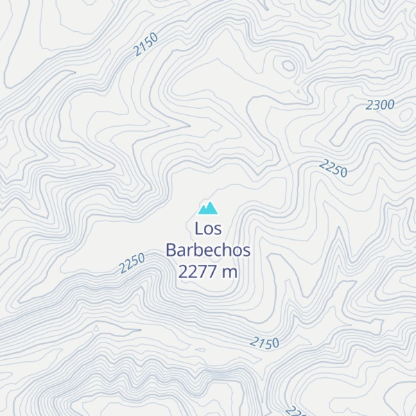 Map of Los Barbechos