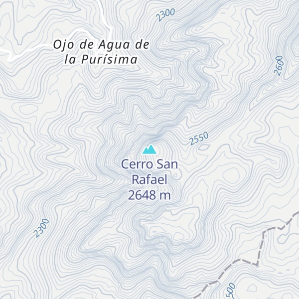 Map of Cerro San Rafael