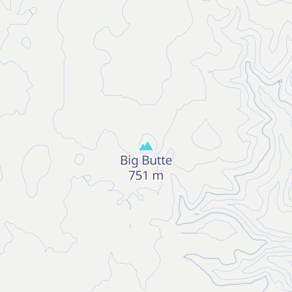 Map of Big Butte