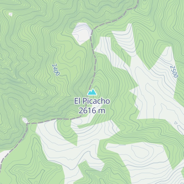 Map of El Picacho