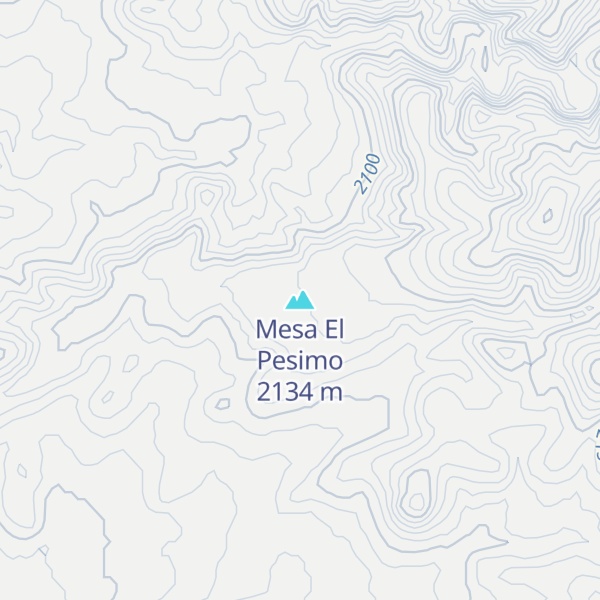 Map of Mesa El Pesimo