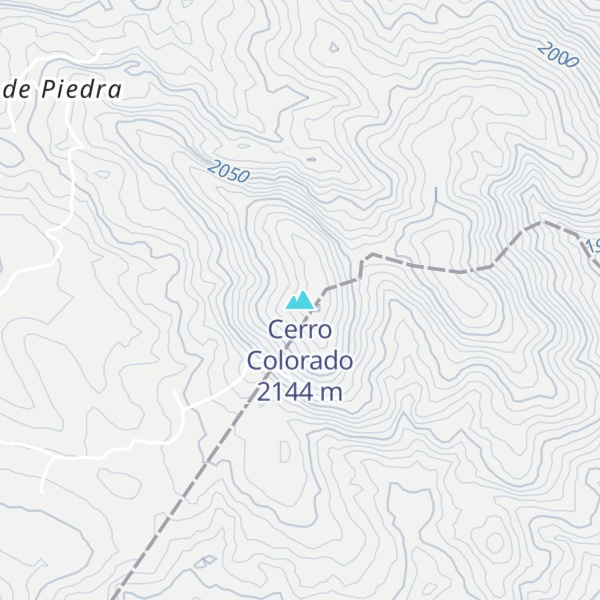 Map of Cerro Colorado