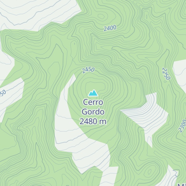 Map of Cerro Gordo