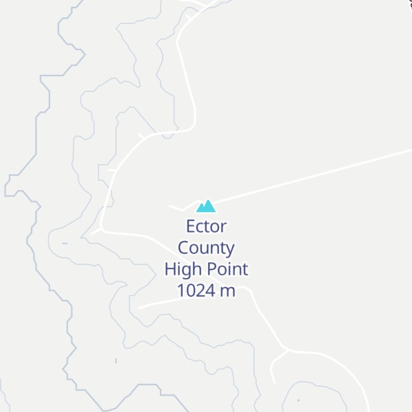 Map of Ector County High Point